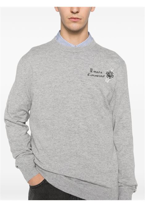 Maglione girocollo lana grigio chiaro MC2 | HERON LIGHT EMBRY-MARE INVERNO WATCH15ML
