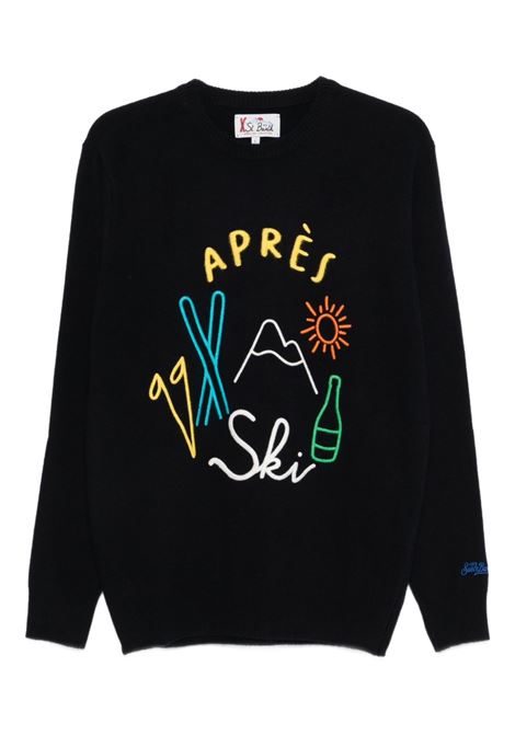 Maglione girocollo lana blu MC2 | HERON-APRES SKI BIG61 EMB