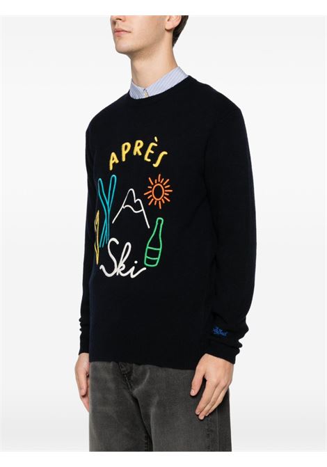 Maglione girocollo lana blu MC2 | HERON-APRES SKI BIG61 EMB