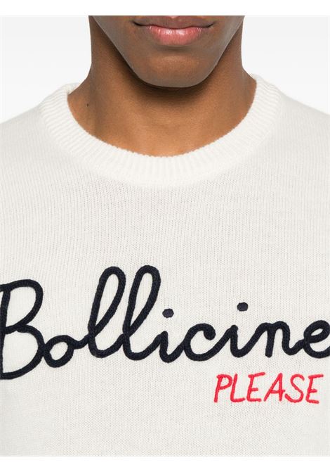 Maglione girocollo lana panna MC2 | HERON-BOLLICINE PLEASE10 EMB