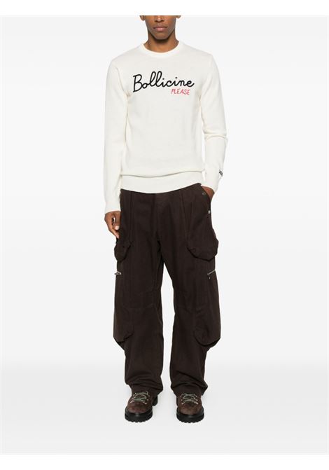 Maglione girocollo lana panna MC2 | HERON-BOLLICINE PLEASE10 EMB