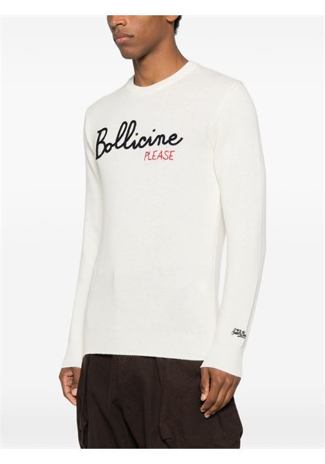 Maglione girocollo lana panna MC2 | HERON-BOLLICINE PLEASE10 EMB