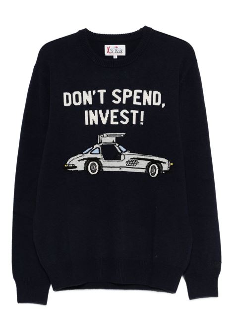 Maglione girocollo lana blu MC2 | HERON-SPEND INVEST CAR61