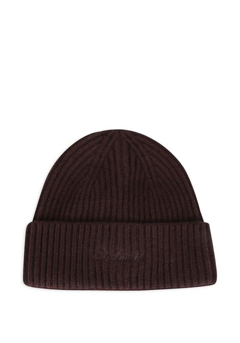 Berretto lana costine marrone MC2 | MOSS WOOL18