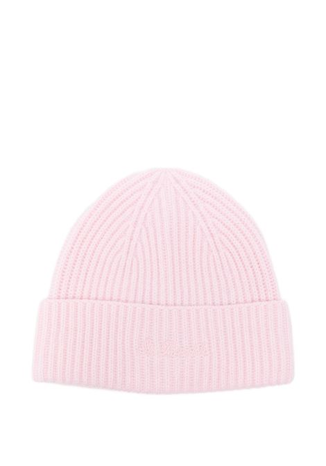 Pink wool beanie MC2 | MOSS WOOL21