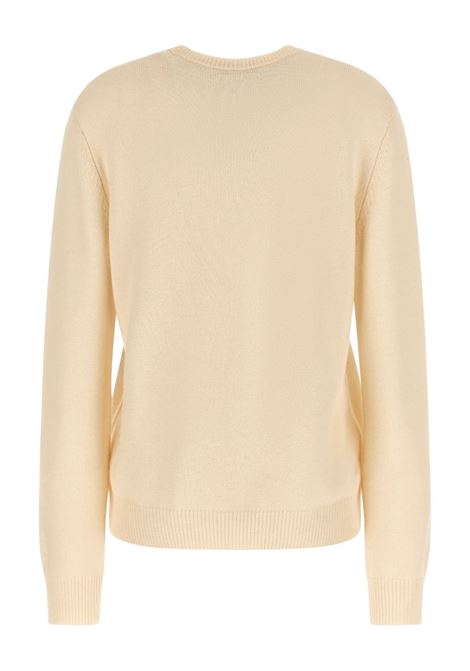 Maglione girocollo lana panna MC2 | NEW QUEEN C-MANDI FUORIPISTA10 EMB