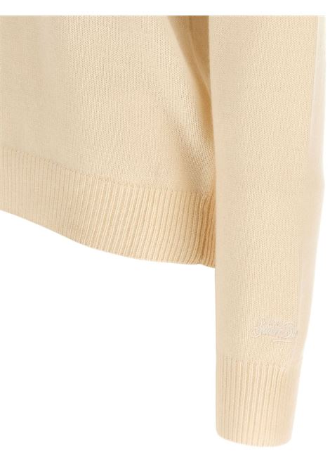 Maglione girocollo lana panna MC2 | NEW QUEEN C-MANDI FUORIPISTA10 EMB