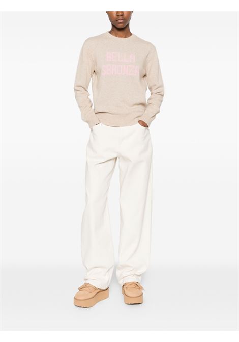 Maglione girocollo lana beige MC2 | NEW QUEEN-BELLA SBRONZA11