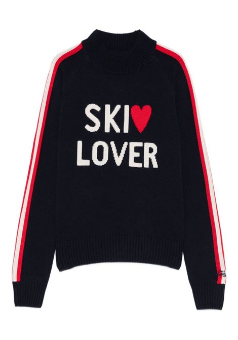 Maglione mezzocollo lana blu MC2 | PEAK-SKI LOVER6141