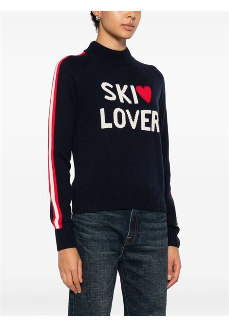 Maglione mezzocollo lana blu MC2 | PEAK-SKI LOVER6141