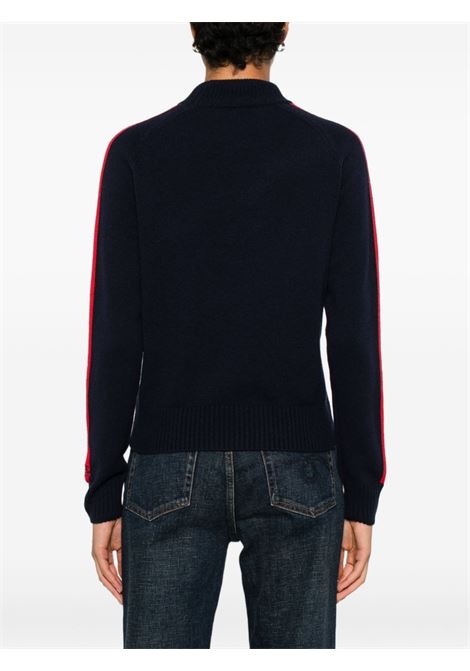 Maglione mezzocollo lana blu MC2 | PEAK-SKI LOVER6141