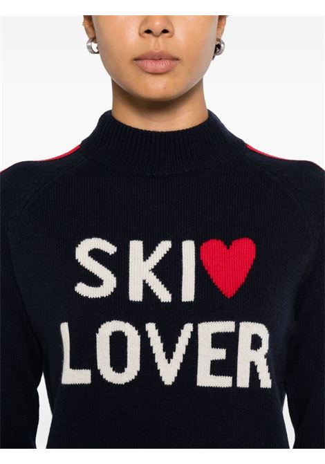 Maglione mezzocollo lana blu MC2 | PEAK-SKI LOVER6141