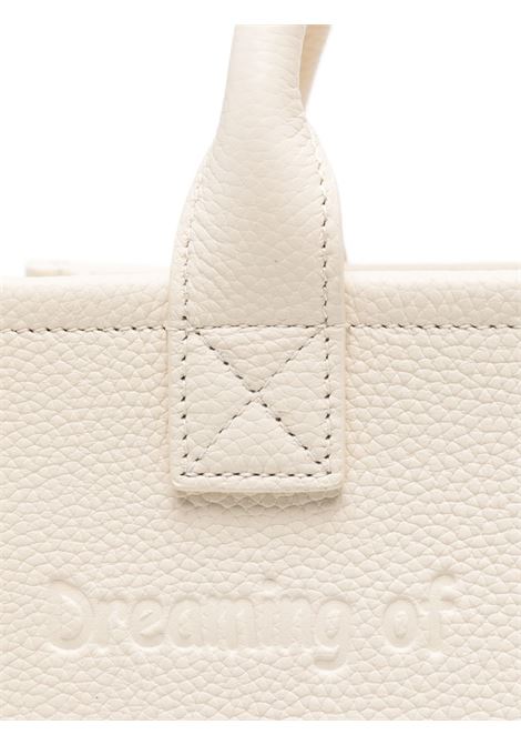 Borsa a spalla Vanity Bag Midi in pelle martellata panna MC2 | VANITY BAG MIDI-GRAIN LEATHER SB10