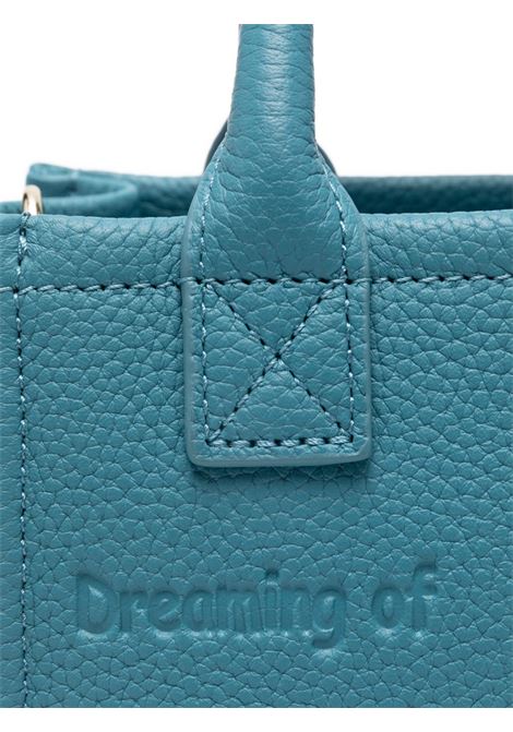 Borsa a spalla Vanity Bag Mini in pelle martellata turchese MC2 | VANITY BAG MINI-GRAIN LEATHER SB58