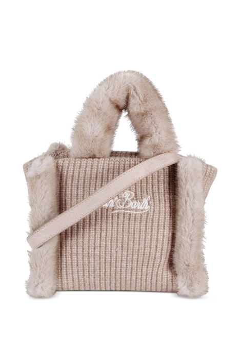 Beige Shearling Mini Vanity Bag MC2 | VANITY MINI SHEARLING RIB-FUR11 EMB