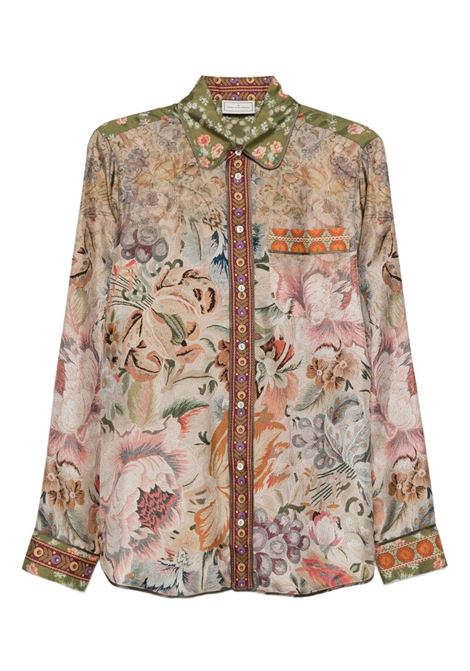 Silk shirt with floral print PIERRE LOUIS MASCIA | ALOE/S-CML10642516217/101