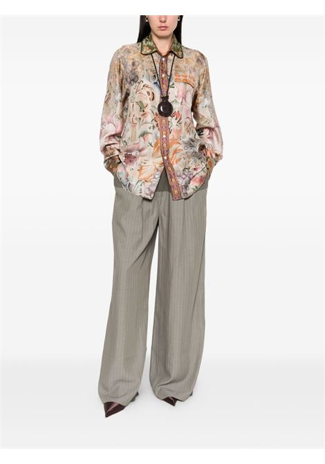 Silk shirt with floral print PIERRE LOUIS MASCIA | ALOE/S-CML10642516217/101