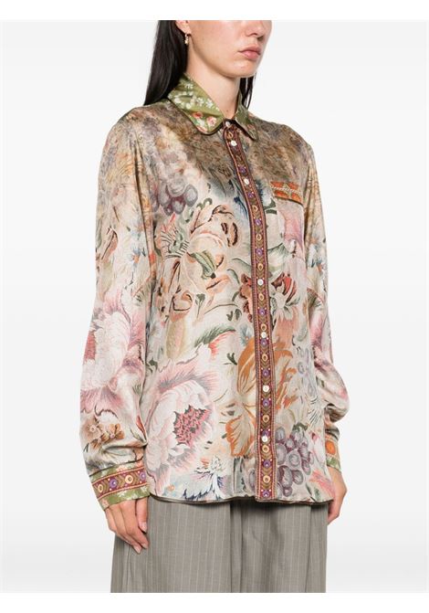 Silk shirt with floral print PIERRE LOUIS MASCIA | ALOE/S-CML10642516217/101