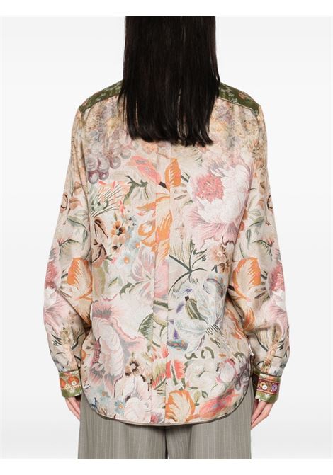 Silk shirt with floral print PIERRE LOUIS MASCIA | ALOE/S-CML10642516217/101