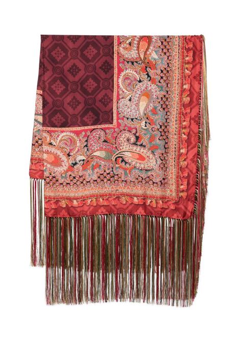 burgundy silk scarf PIERRE LOUIS MASCIA | ALOEUW/SW-135X135IN516012/101-18