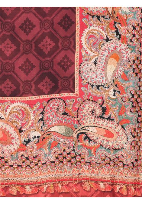 burgundy silk scarf PIERRE LOUIS MASCIA | ALOEUW/SW-135X135IN516012/101-18