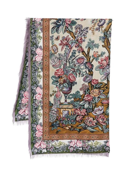 Multicolored silk stole PIERRE LOUIS MASCIA | ALOEUW/SW-135X195S4-515627101-18