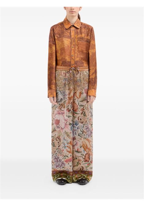 Multicolored silk pants PIERRE LOUIS MASCIA | MUTKA/S-PT11094516404/101
