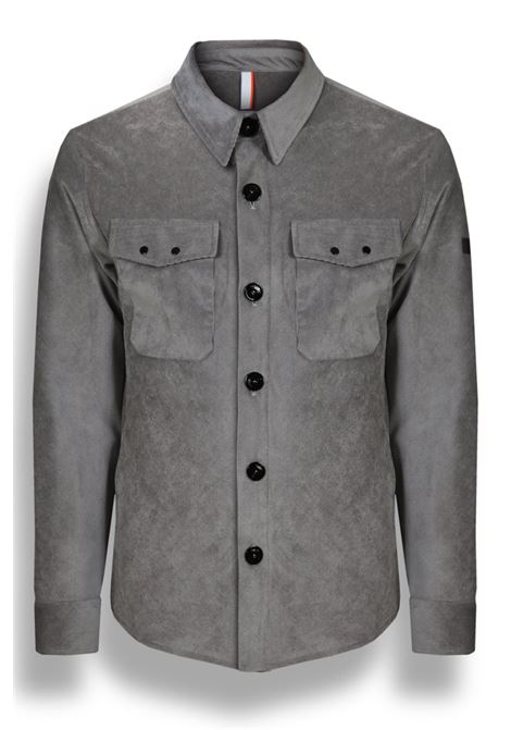 Grey velvet shirt jacket PMDS | JK3825/734-VOID0030