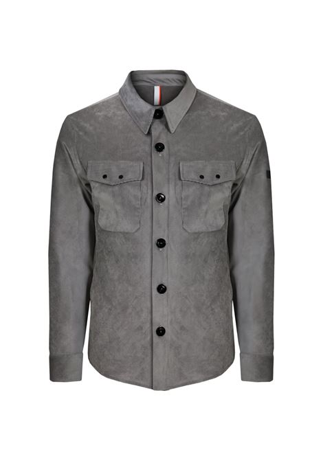 Grey velvet shirt jacket PMDS | JK3825/734-VOID0030