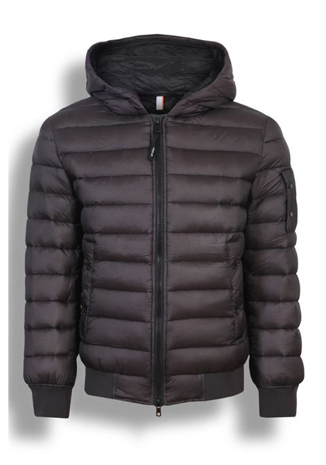 Dark brown nylon down jacket PMDS | JK3831-AKIN0092