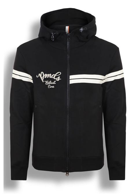 Black sweatshirt cardigan PMDS | SW717/FP04NG-EKOW0020