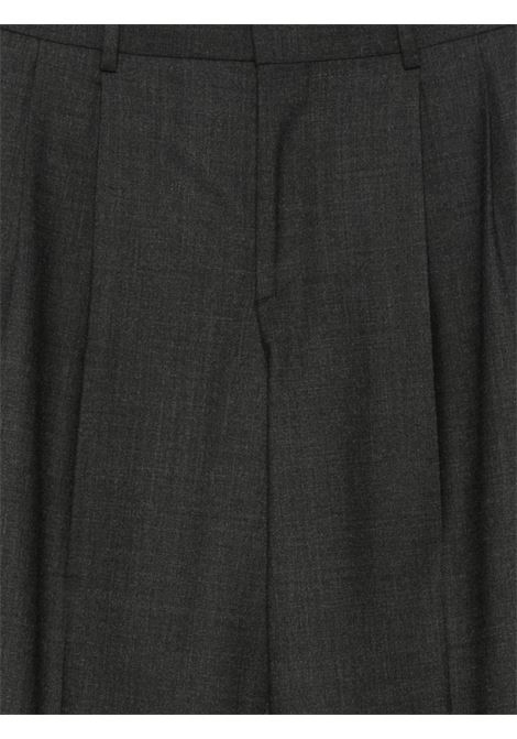 Wide-leg gray wool pants SUNFLOWER | 4160-2-WIDE PLEATED TROUSERANTRACITE
