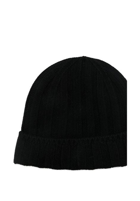 Black cashmere wool beanie VANISE' | V51690-NADINENERO