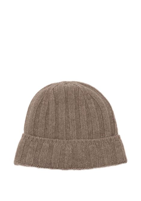 Taupe cashmere wool beanie VANISE' | V51690-NADINEVISONE