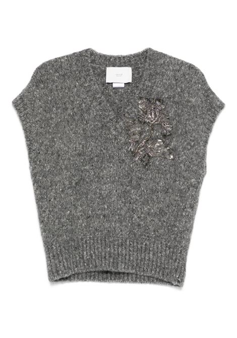 Grey mohair wool vest VANISE' | V52704-DILETTAPIOMBO