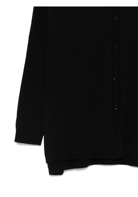 Black oversized wool cardigan VANISE' | V53604-SHELLYNERO