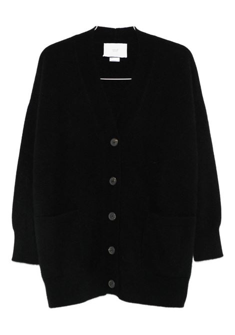 Black racoon wool cardigan VANISE' | V53803-CLARANERO