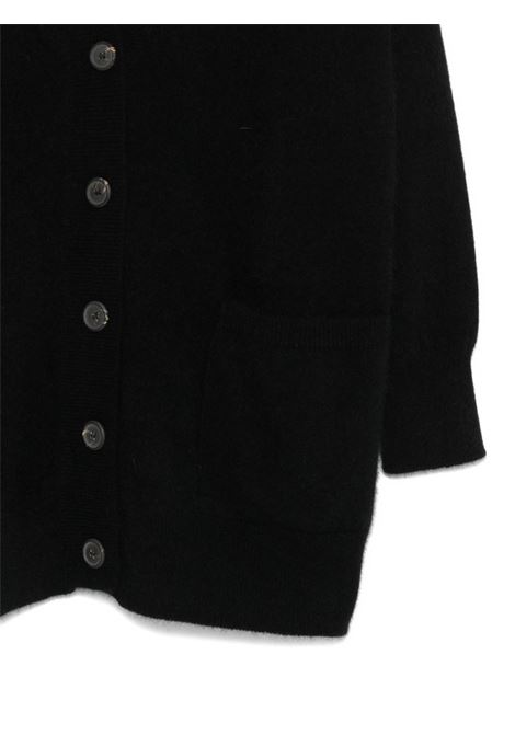 Black racoon wool cardigan VANISE' | V53803-CLARANERO