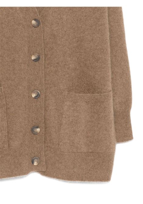 Camel racoon wool cardigan VANISE' | V53803-CLARAVISONE