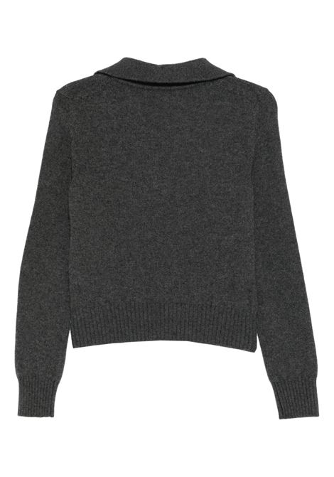 Polo lana cashmere grigio antracite VANISE' | V54507-MILENACANNA DI FUCILE