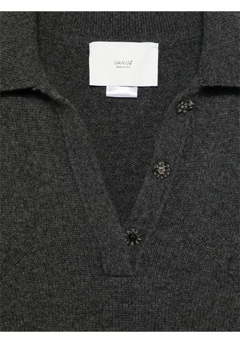Polo lana cashmere grigio antracite VANISE' | V54507-MILENACANNA DI FUCILE