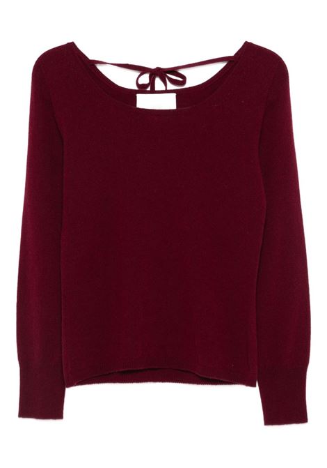 Burgundy cashmere wool sweater VANISE' | V54610-RUBYBORDO