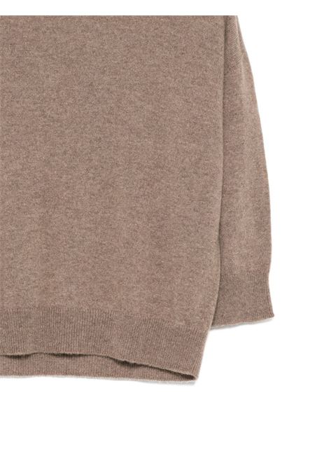 Taupe cashmere wool sweater VANISE' | V54612-MEGANVISONE