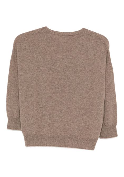 Taupe cashmere wool sweater VANISE' | V54612-MEGANVISONE