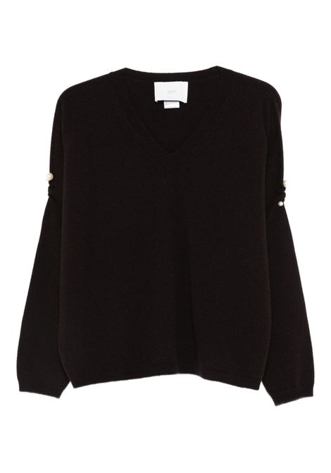 Dark brown cashmere wool sweater VANISE' | V54625-PENELOPECAFFE