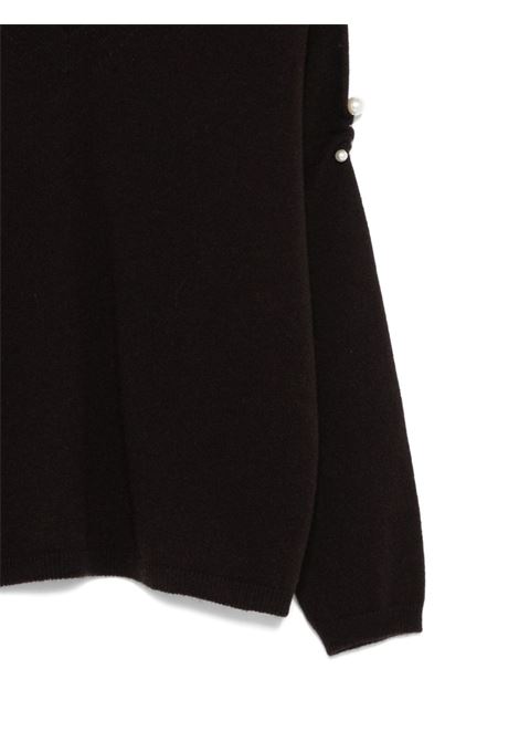 Dark brown cashmere wool sweater VANISE' | V54625-PENELOPECAFFE