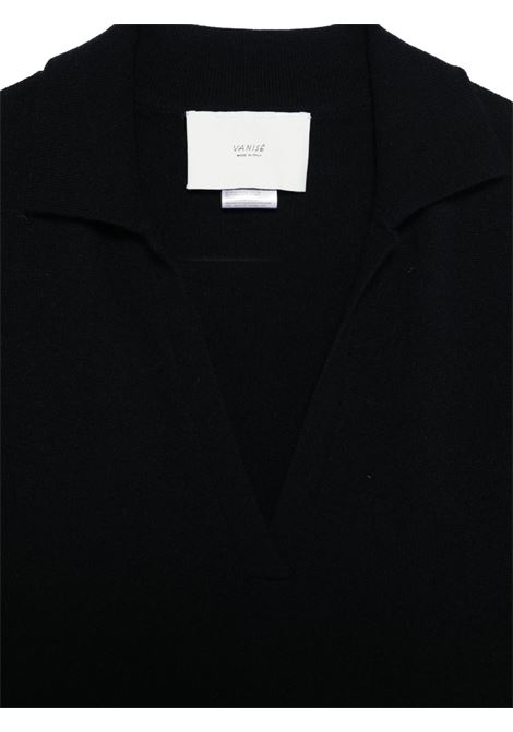 Polo lana cashmere blu VANISE' | V56608-VIVIANNOTTE