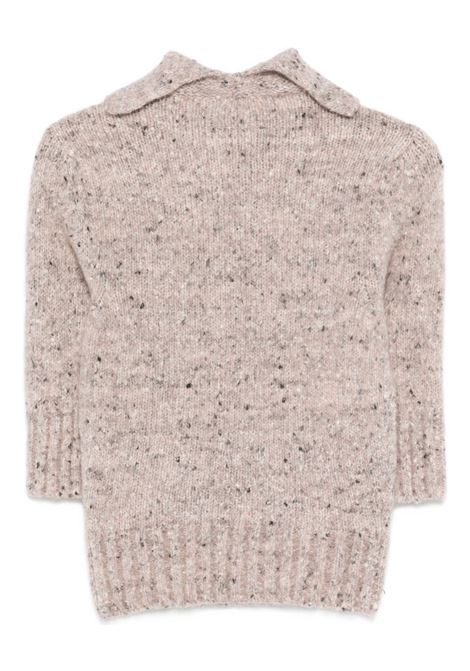 Powder pink mohair wool half-neck VANISE' | V56701-BELENPETALO