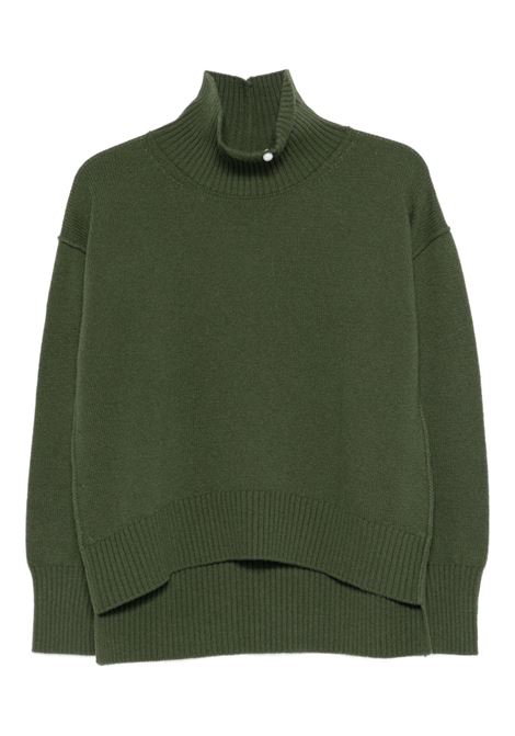 Green cashmere wool turtleneck VANISE' | V58510-ELODIEMILITARE