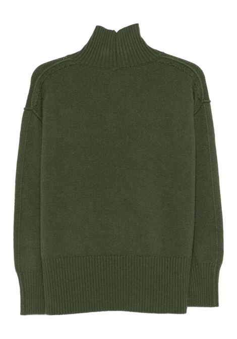 Green cashmere wool turtleneck VANISE' | V58510-ELODIEMILITARE